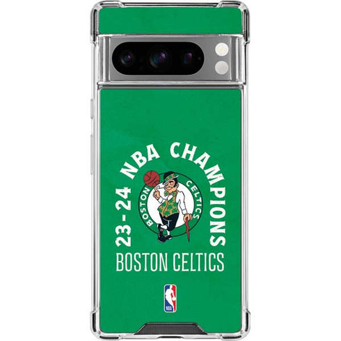 2024 NBA Champions Boston Celtics Google Pixel 8 Pro Clear Case